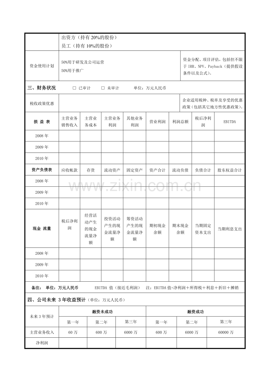 股权融资项目计划书.doc_第3页