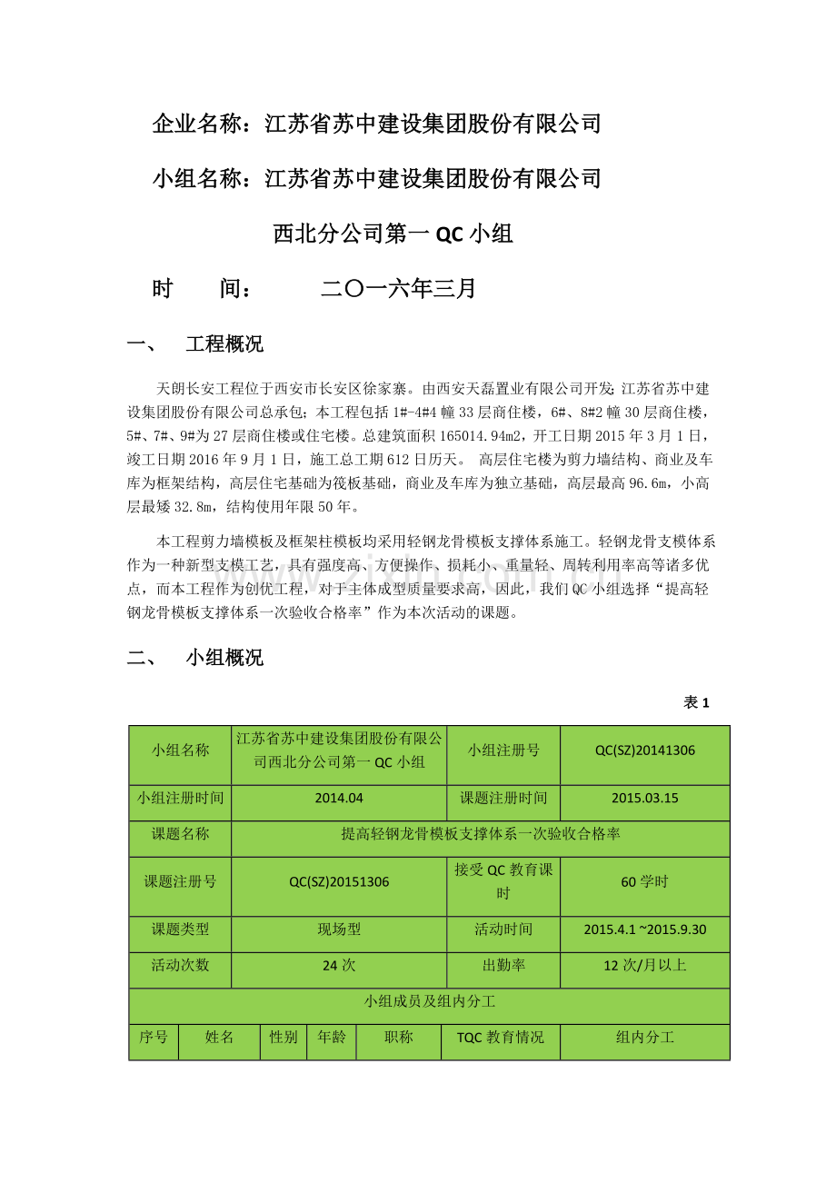 提高轻钢龙骨模板支撑体系一次验收合格率.docx_第2页