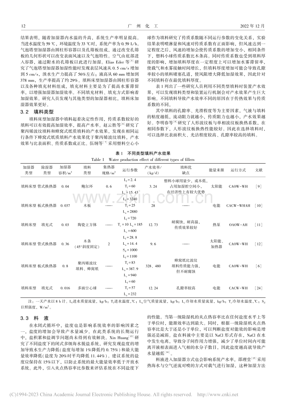 加湿除湿技术在水处理中的研究进展_谭俊峰.pdf_第3页