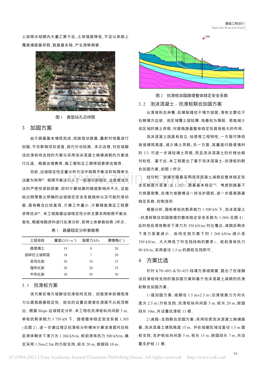 泡沫混凝土在某滑坡灾害治理中的应用_丁海军.pdf_第2页