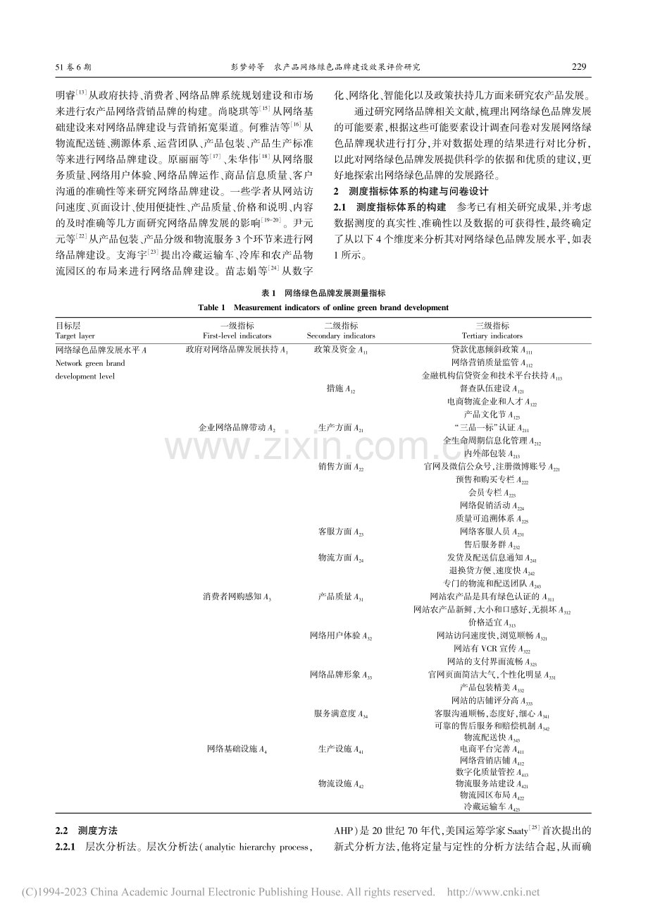 农产品网络绿色品牌建设效果评价研究_彭梦婷.pdf_第2页