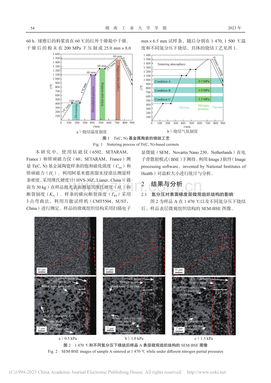 烧结氮分压及原料粒度对Ti...瓷表面组织结构和性能的影响_周仕欢.pdf_第3页