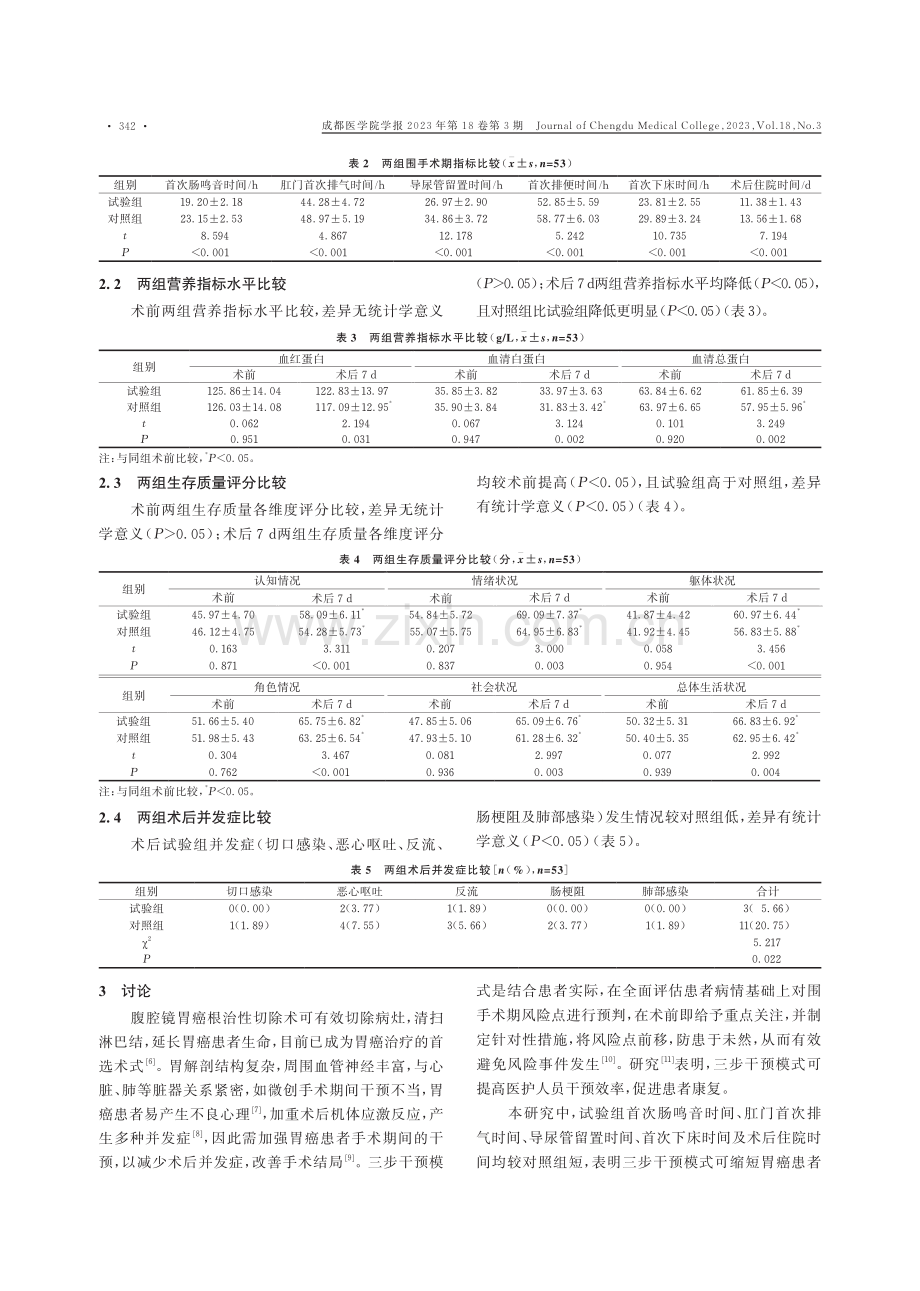 三步干预模式在胃癌患者手术治疗中的应用.pdf_第3页