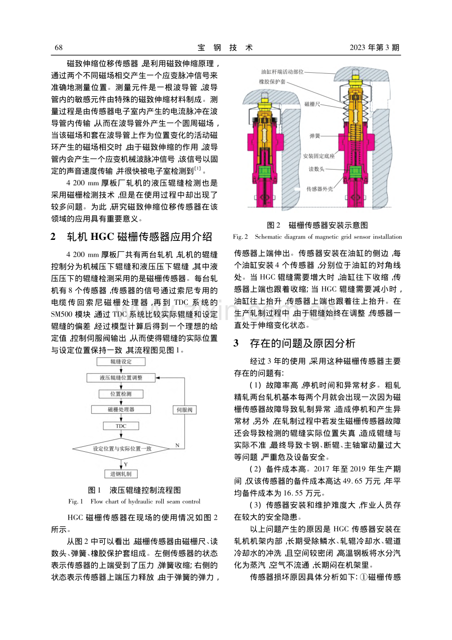 磁致伸缩位移传感器在轧机HGC领域的应用研究_刘燕恒.pdf_第2页