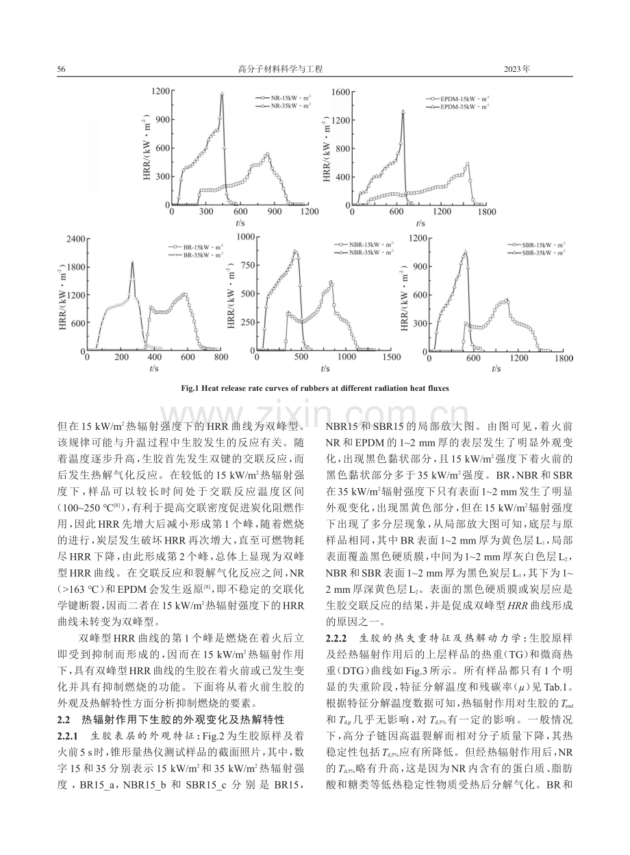 热辐射强度对5种橡胶生胶燃烧和热解特性的影响.pdf_第3页