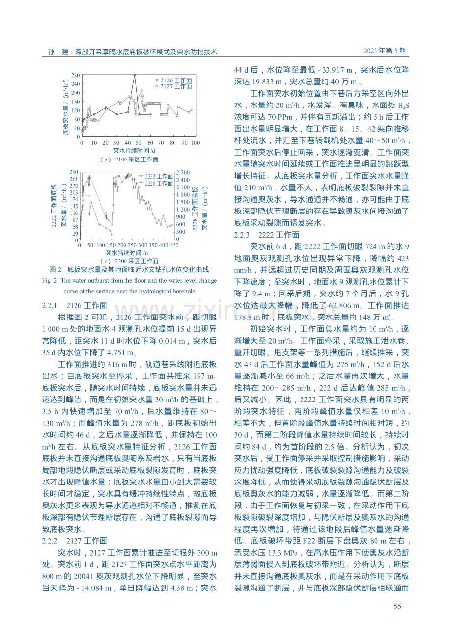 深部开采厚隔水层底板破坏模式及突水防控技术_孙建.pdf_第3页