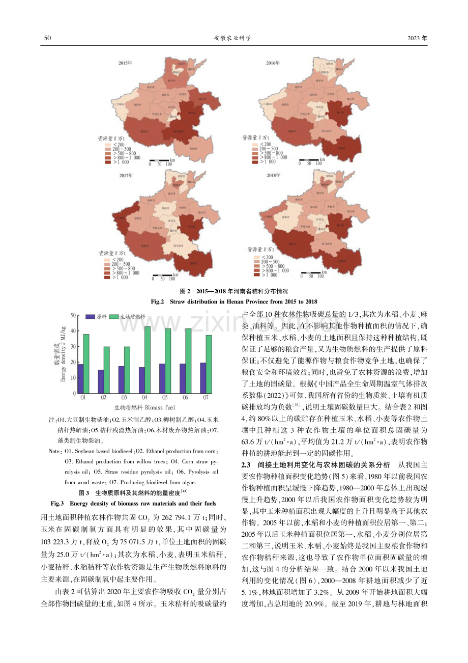 生物质燃料土地利用变化对环境影响的研究_李学琴.pdf_第3页