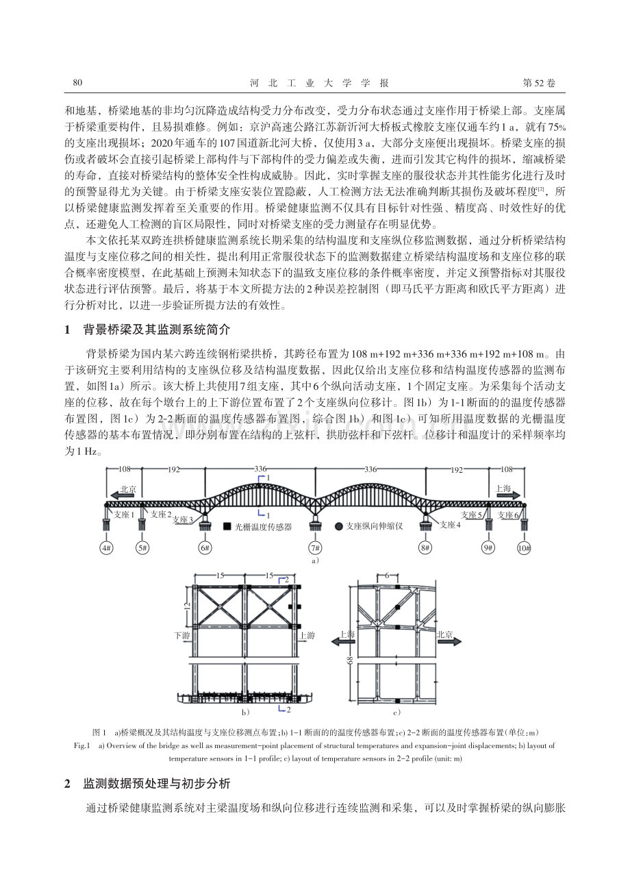 桥梁支座温致位移概率建模性能预警方法.pdf_第2页