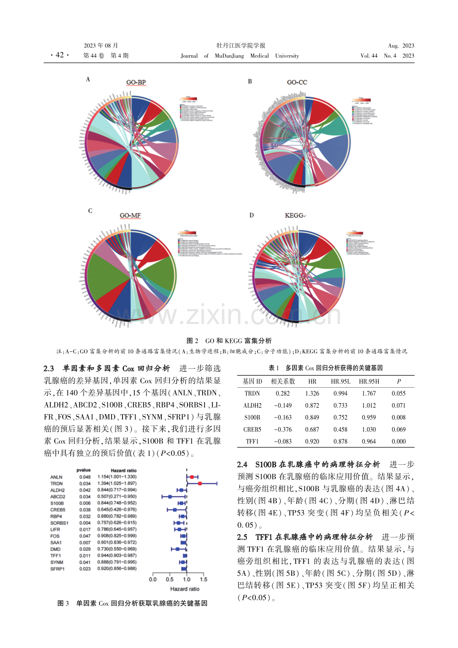 筛选与探讨乳腺癌的关键生物标志物及预后价值.pdf_第3页