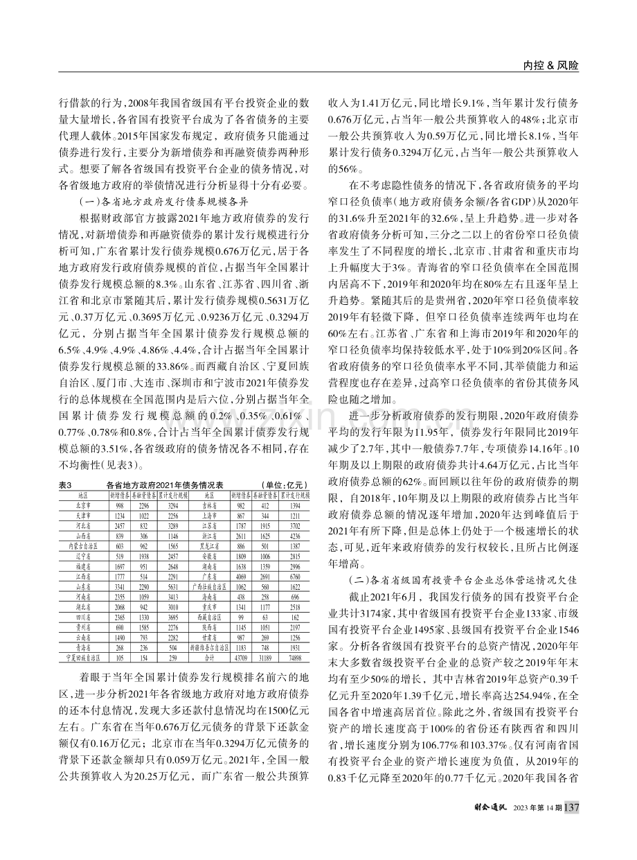 省级国有政府投资平台企业的功能梳理与风险预警_梁毕明.pdf_第3页