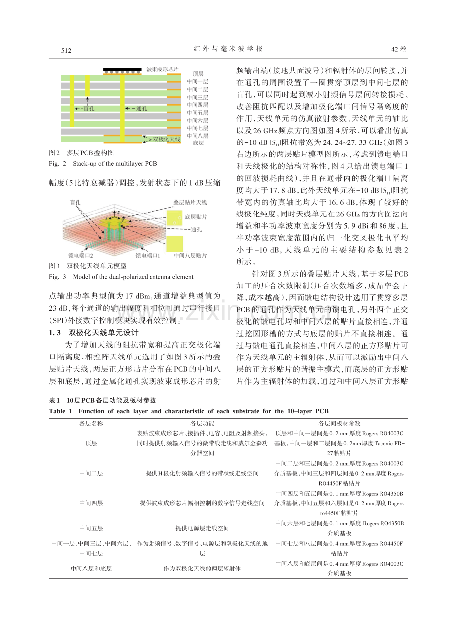 一种应用于5G毫米波通信的双极化有源相控阵模组.pdf_第3页