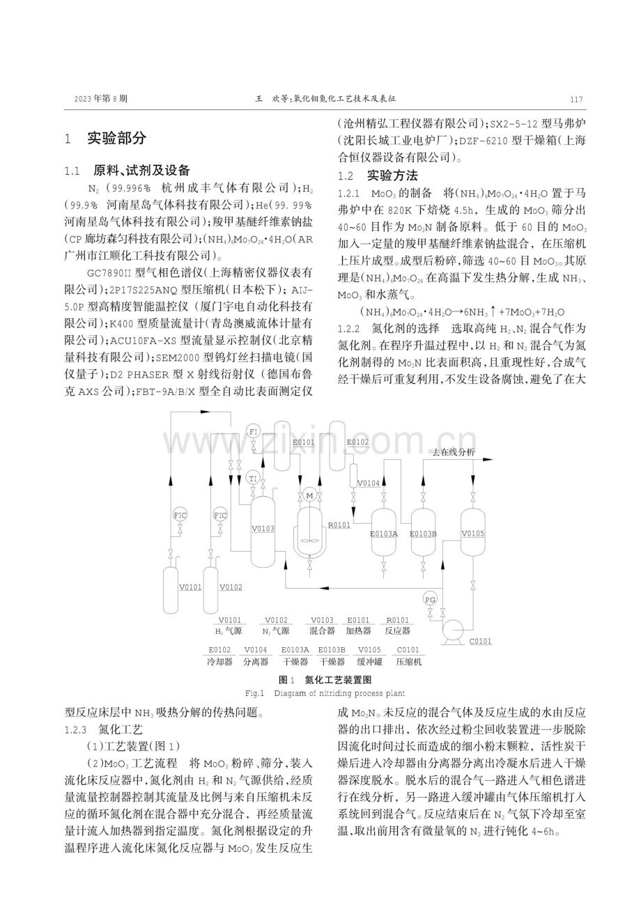 氧化钼氮化工艺技术及表征.pdf_第2页