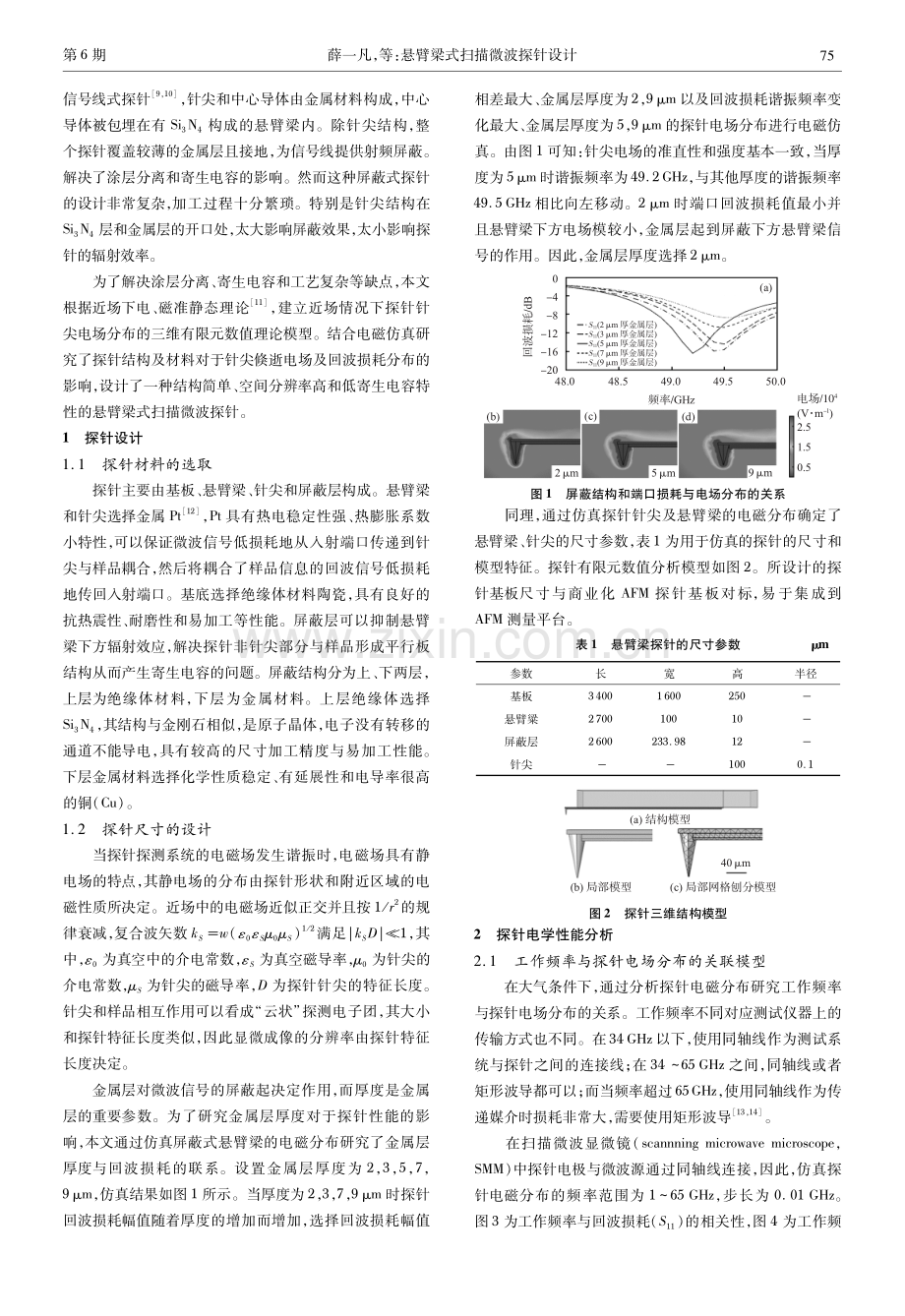 悬臂梁式扫描微波探针设计.pdf_第2页