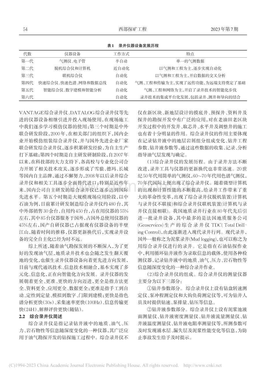 仪器录井技术在石油钻井中的应用_李国义.pdf_第2页