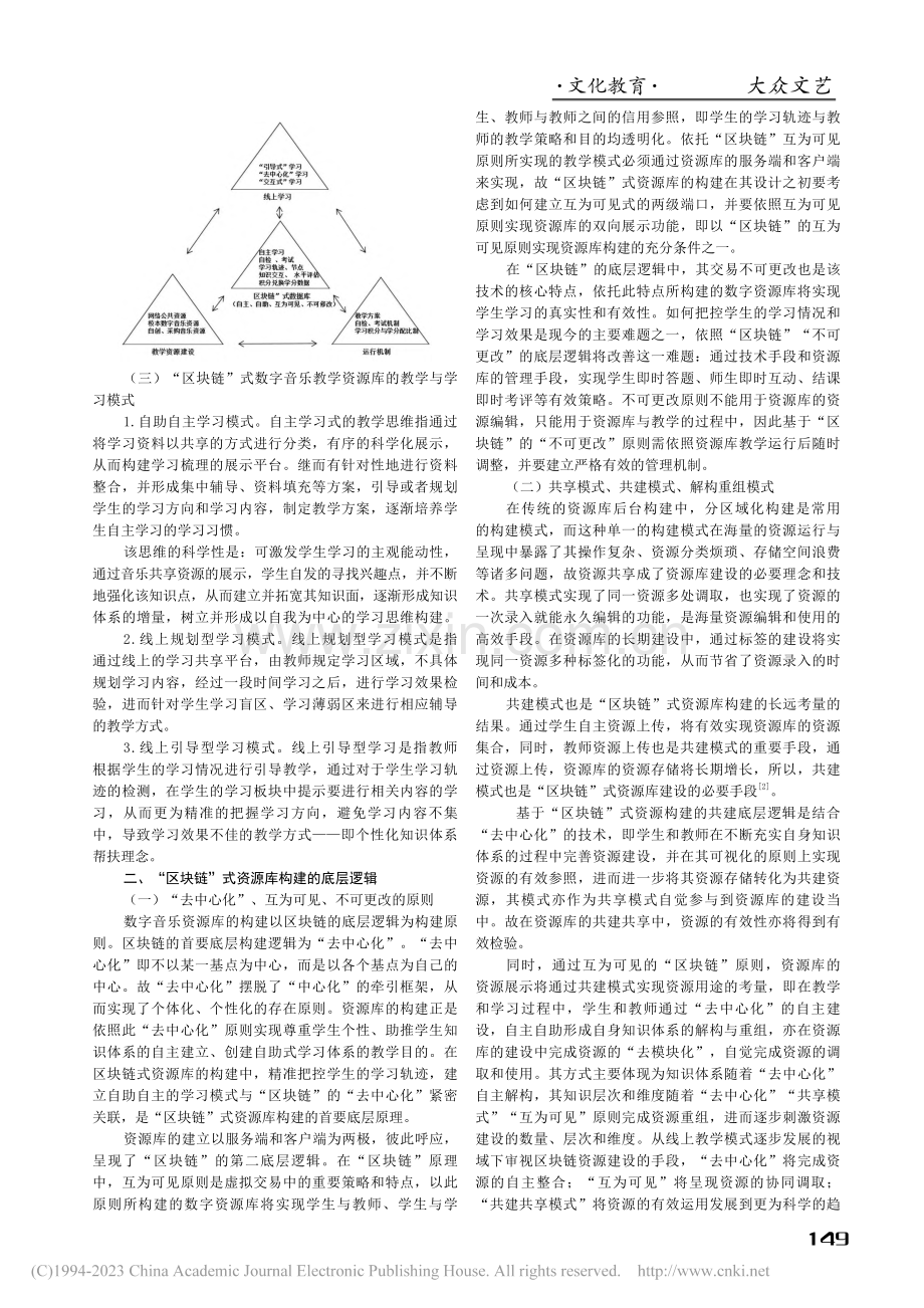 艺术类高校“区块链”式数字音乐教学资源库的建立_李烁.pdf_第2页