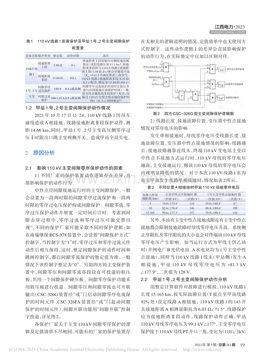 一起变压器间隙保护动作情况的分析_王新瑞.pdf_第2页