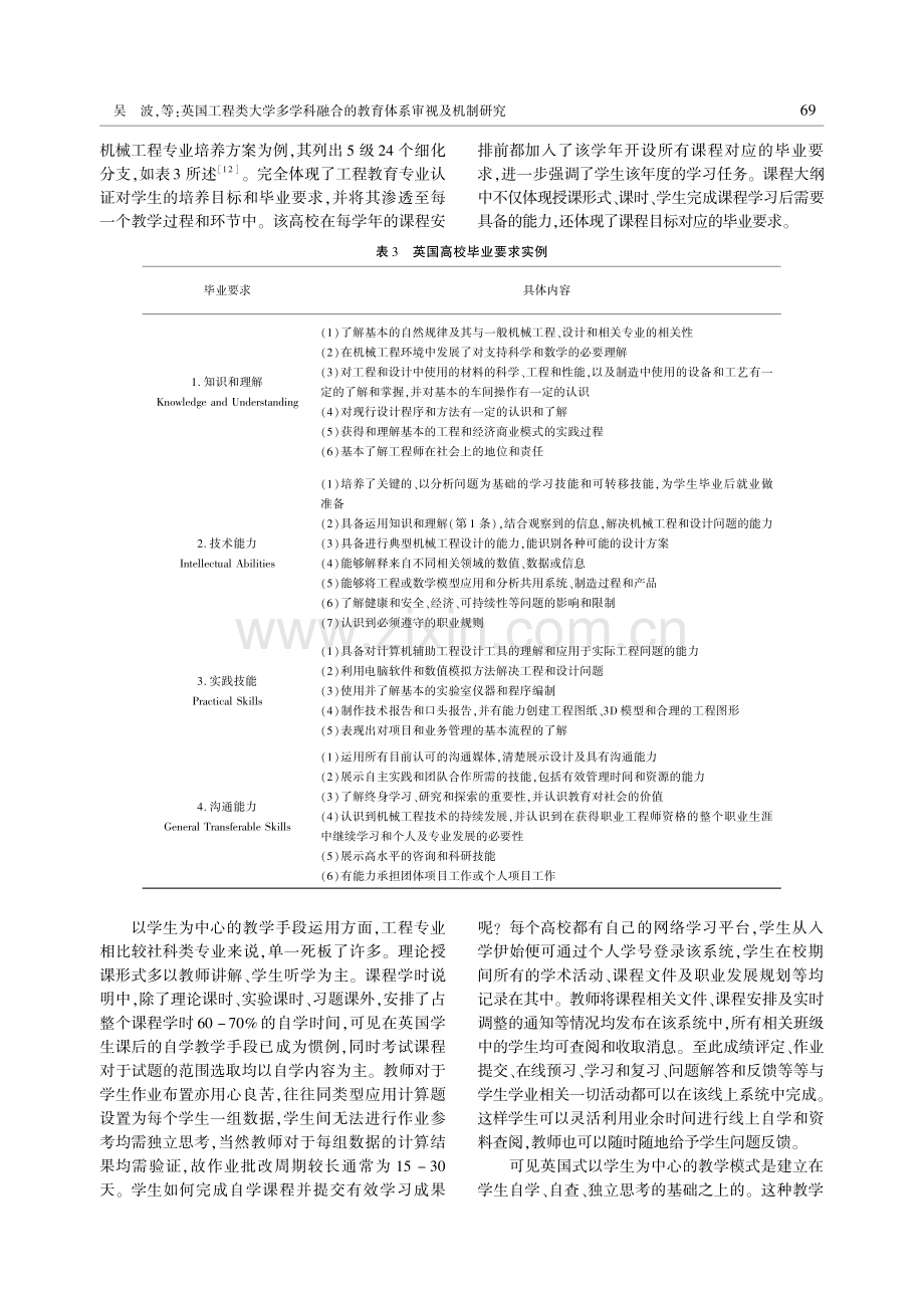 英国工程类大学多学科融合的教育体系审视及机制研究.pdf_第3页