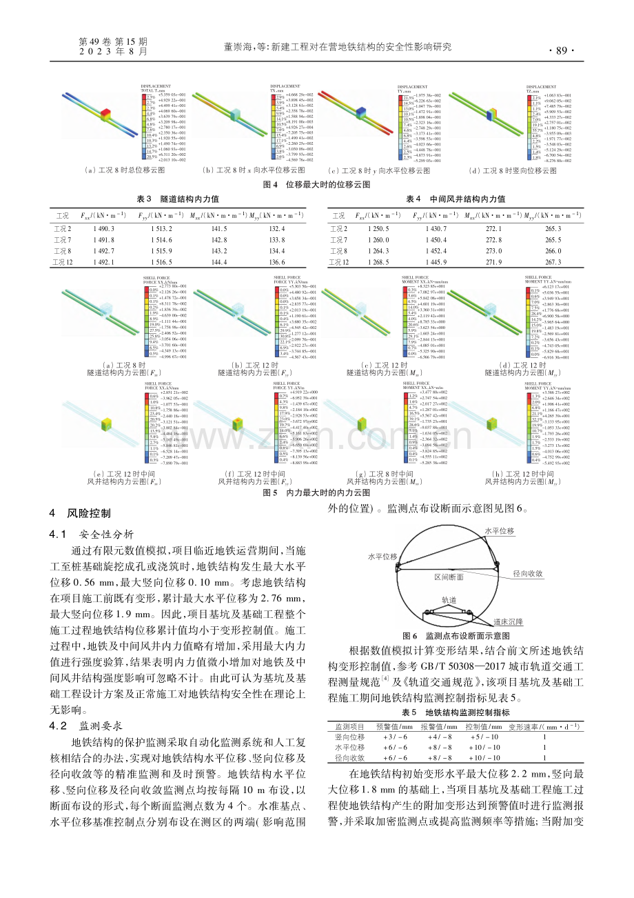 新建工程对在营地铁结构的安全性影响研究_董崇海.pdf_第3页