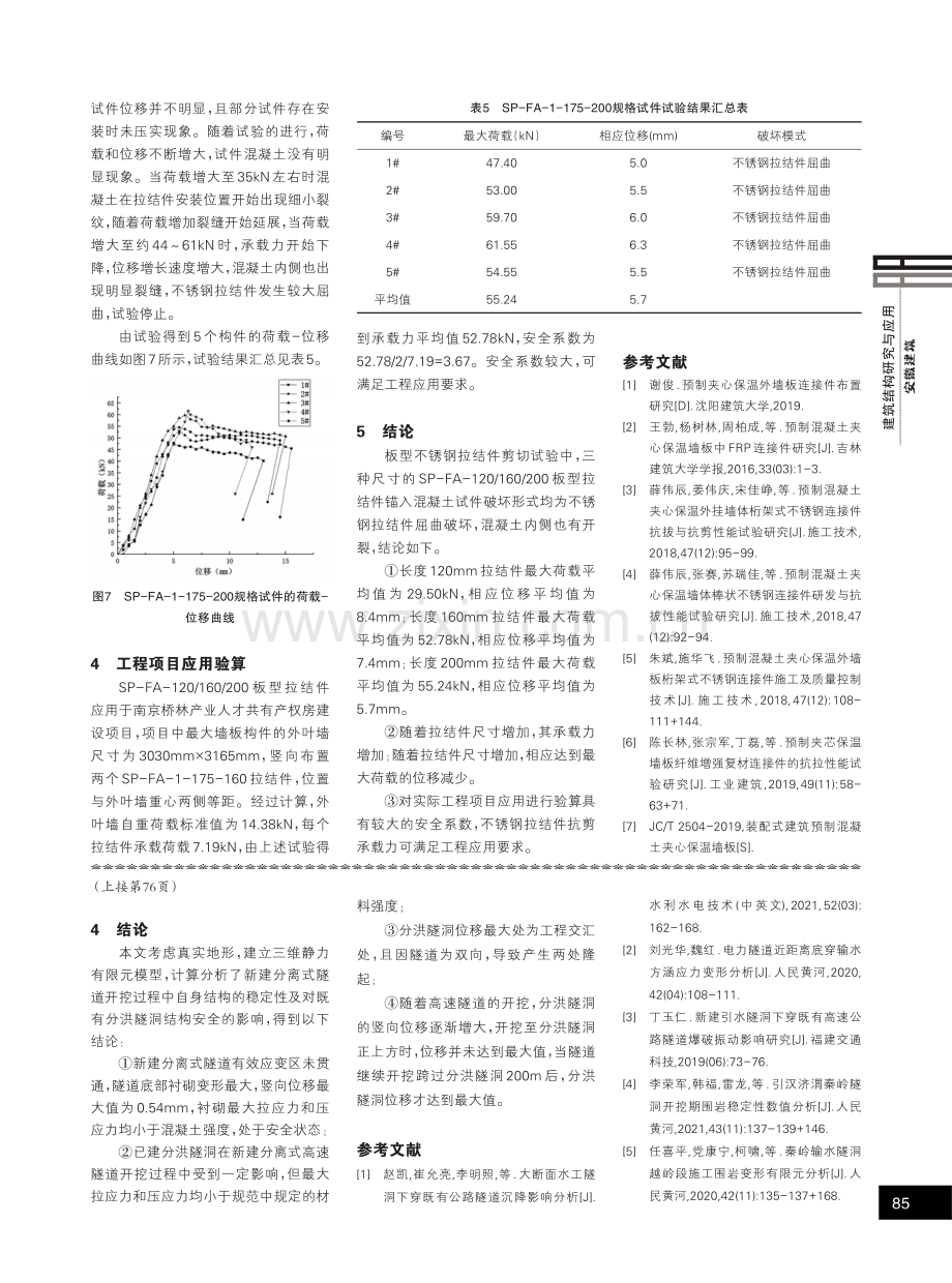 装配式混凝土结构夹心保温外墙不锈钢拉结件抗剪承载力试验分析.pdf_第3页