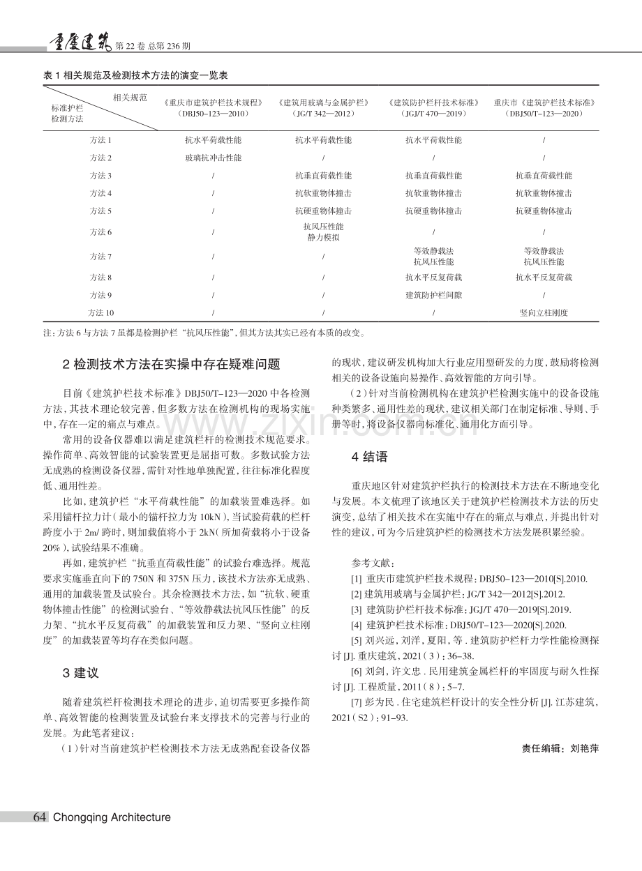 重庆地区建筑护栏检测技术方法的演变及现状分析.pdf_第2页