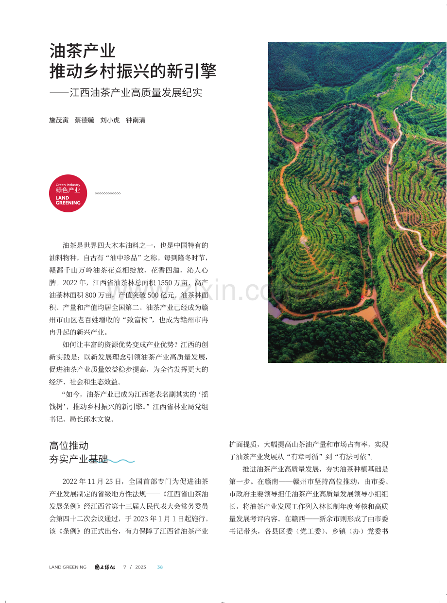 油茶产业 推动乡村振兴的新引擎——江西油茶产业高质量发展纪实.pdf_第1页