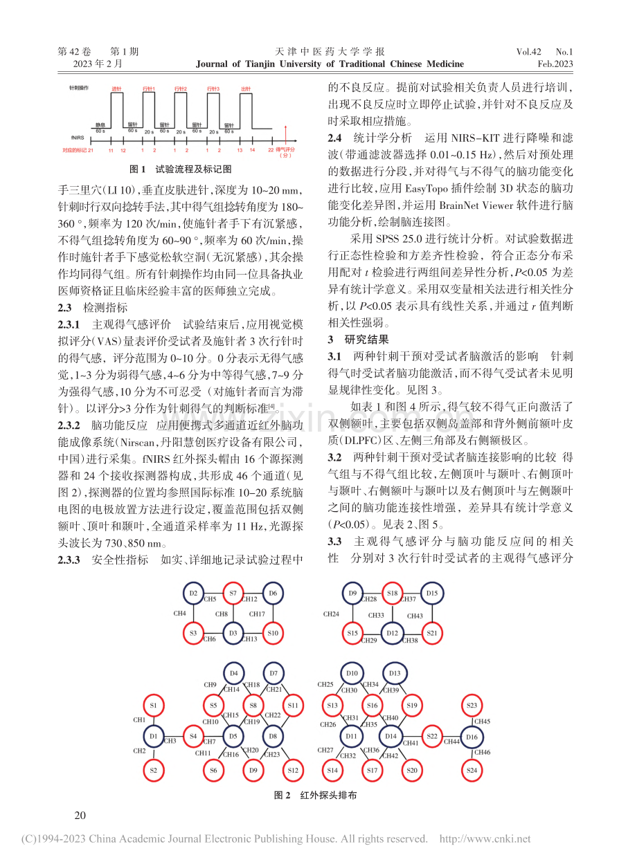 针刺得气对健康受试者脑功能反应影响的研究_宋思敏.pdf_第2页