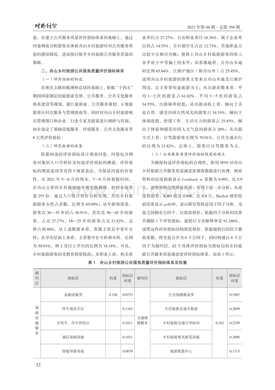 舟山乡村旅游公共服务质量评价及提升研究.pdf_第2页