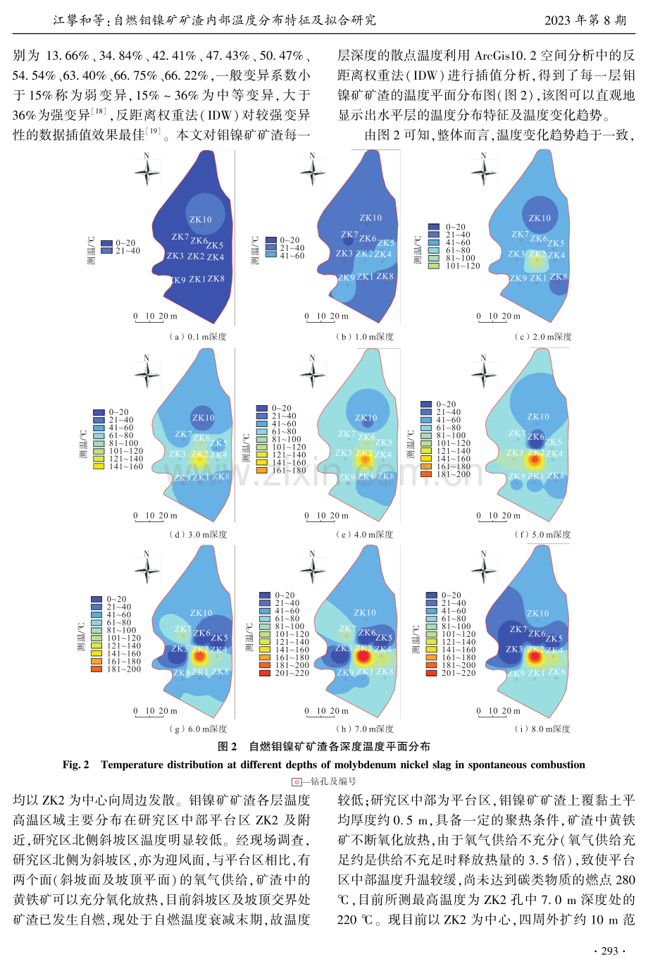 自燃钼镍矿矿渣内部温度分布特征及拟合研究.pdf_第3页