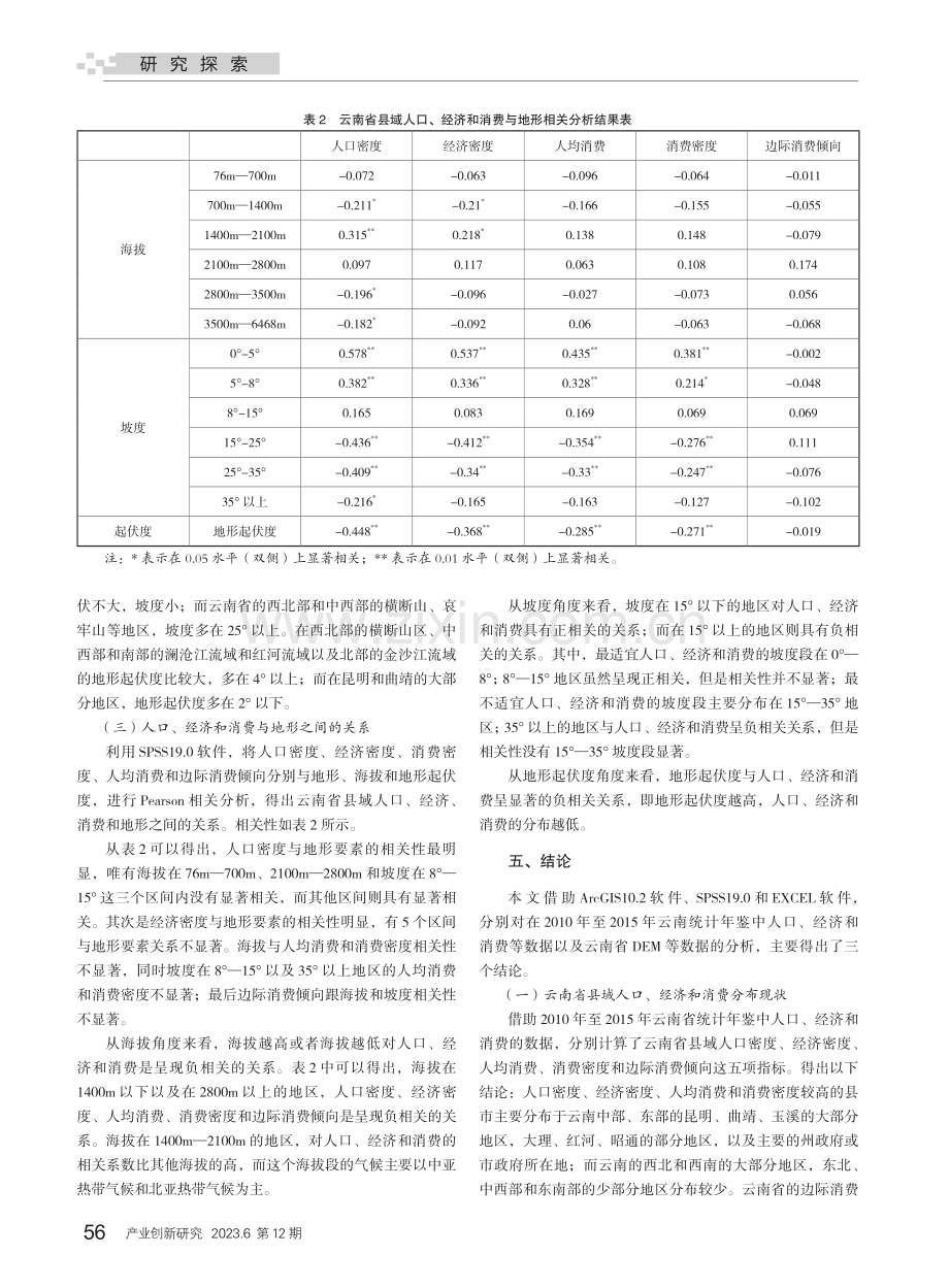 云南省县域消费空间分布现状及其与地形的关系.pdf_第3页