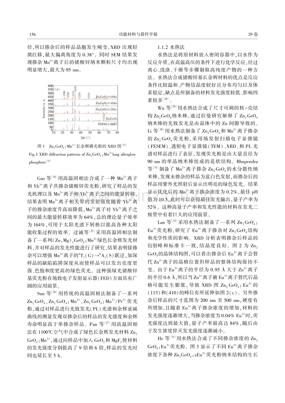 锗酸锌基长余辉发光材料的研究进展_卢德强.pdf_第3页