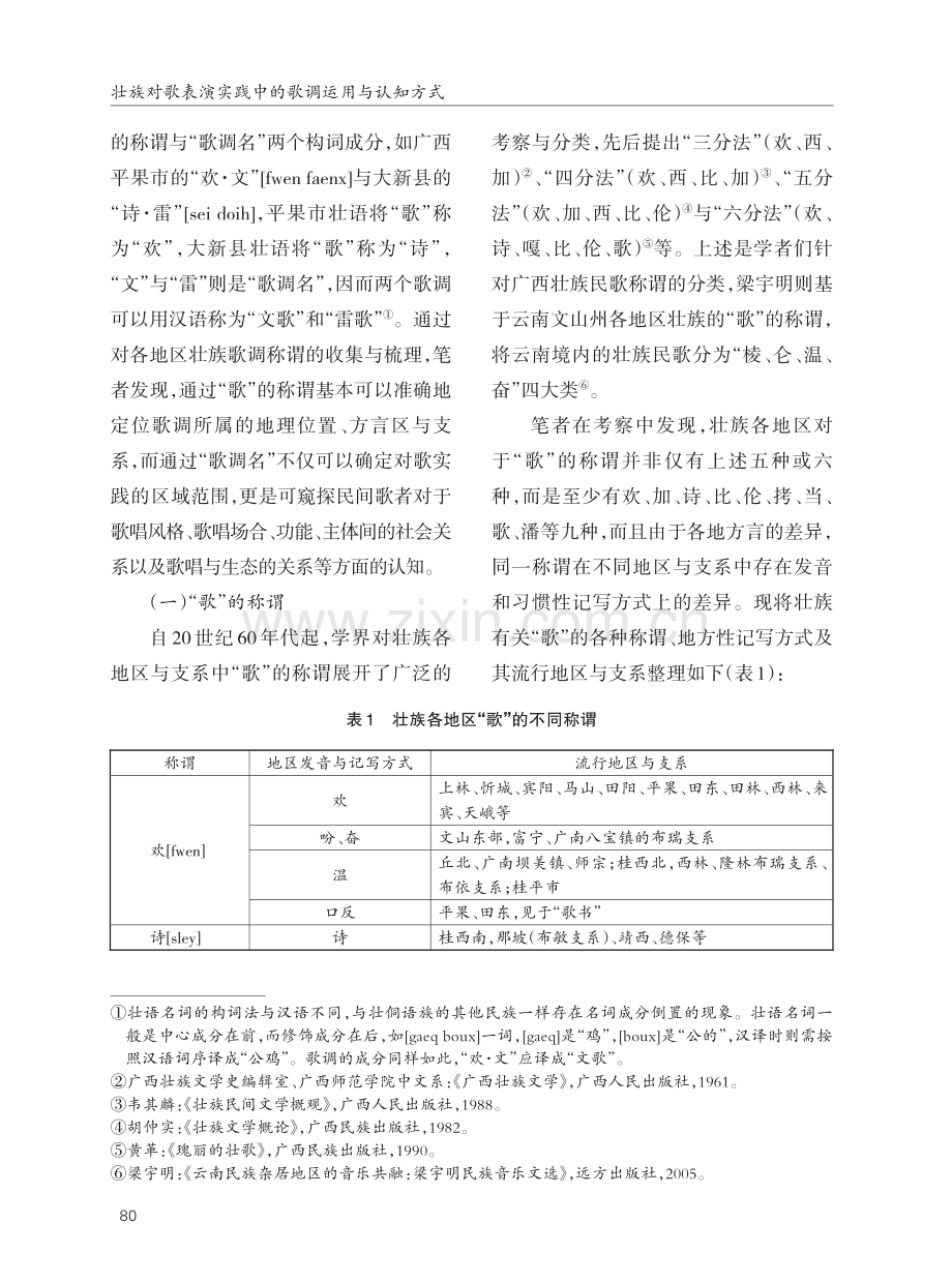 壮族对歌表演实践中的歌调运用与认知方式.pdf_第2页