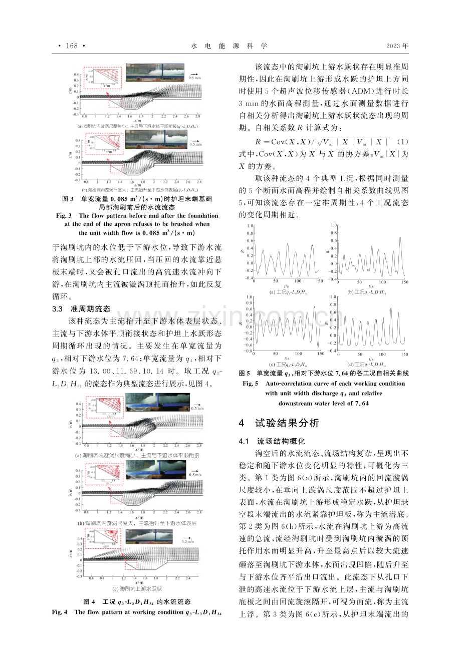 闸坝防冲护坦末端淘刷对水流流态影响研究_雷茜茹.pdf_第3页