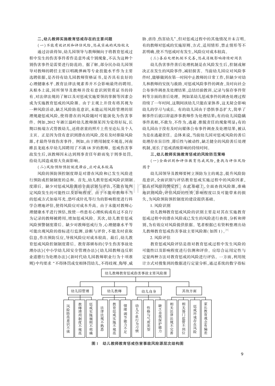 幼儿教师教育惩戒实施存在的...策略——基于风险管理的视角_刘婷.pdf_第2页