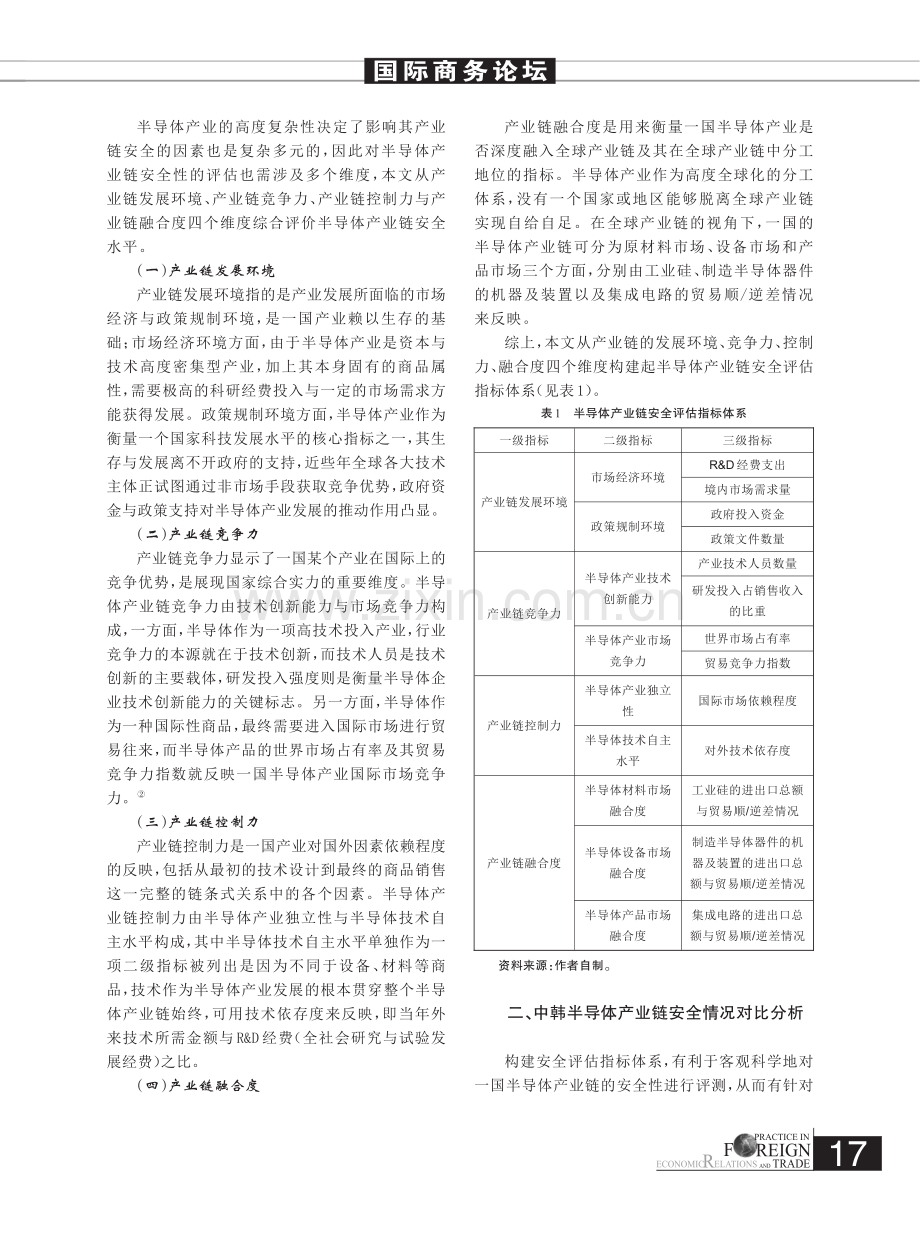 中韩对比视角下我国半导体产业链安全性提升路径研究.pdf_第2页