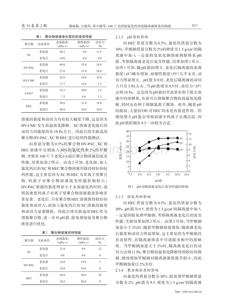 160℃无固相氯化钙冲洗隔离液体系的构建.pdf_第3页