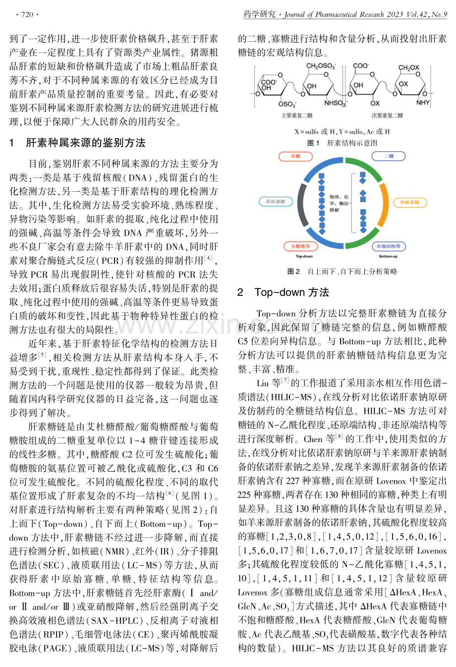 不同种属来源肝素组成与结构分析方法研究进展.pdf_第2页