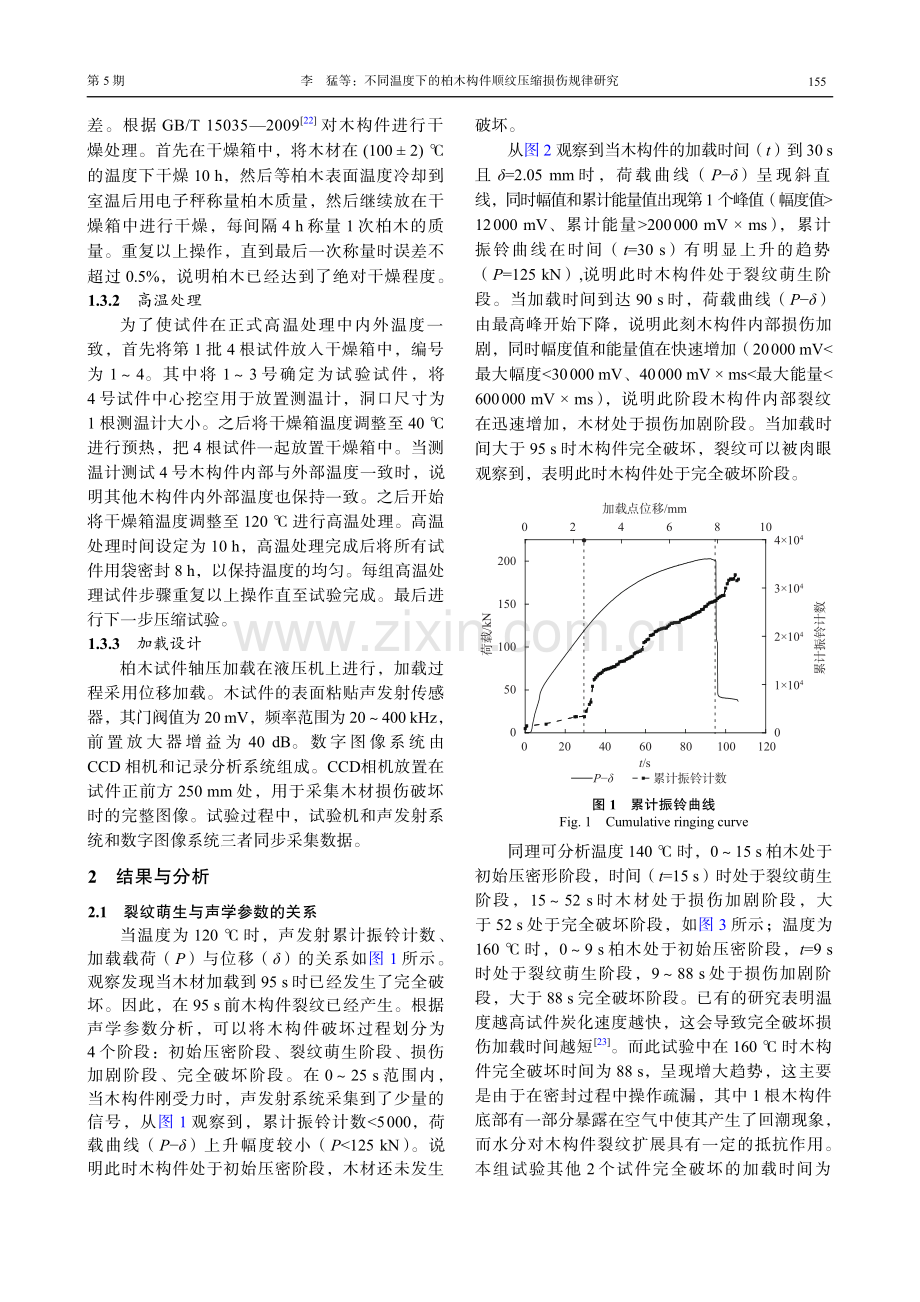 不同温度下的柏木构件顺纹压缩损伤规律研究.pdf_第3页