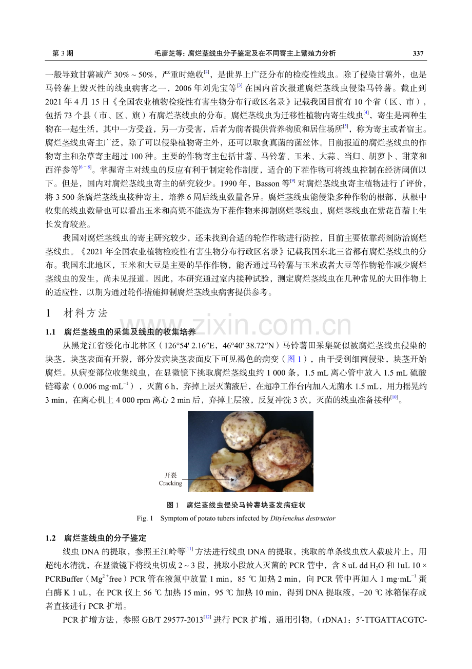 腐烂茎线虫分子鉴定及在不同寄主上繁殖力分析.pdf_第2页