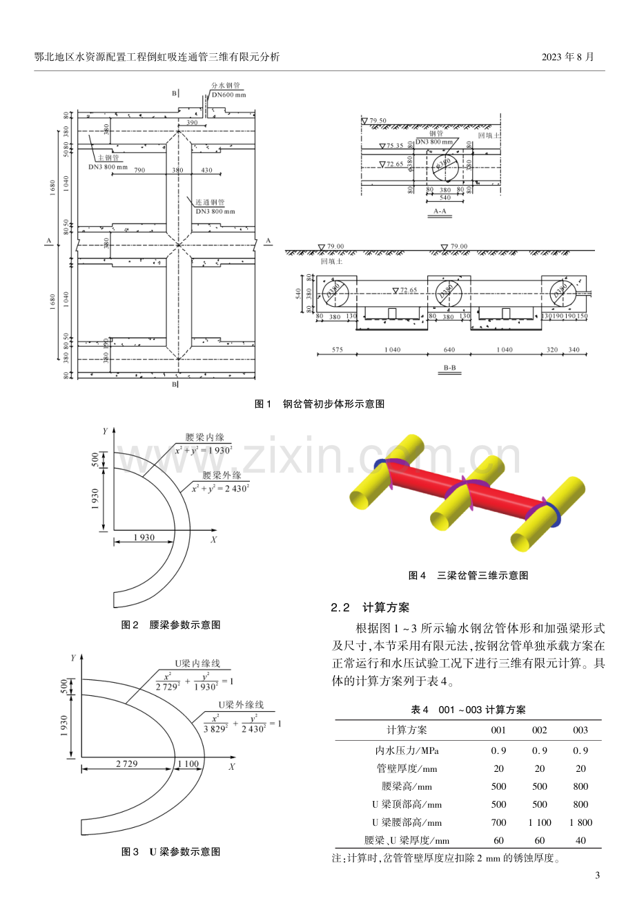 鄂北地区水资源配置工程倒虹吸连通管三维有限元分析.pdf_第3页