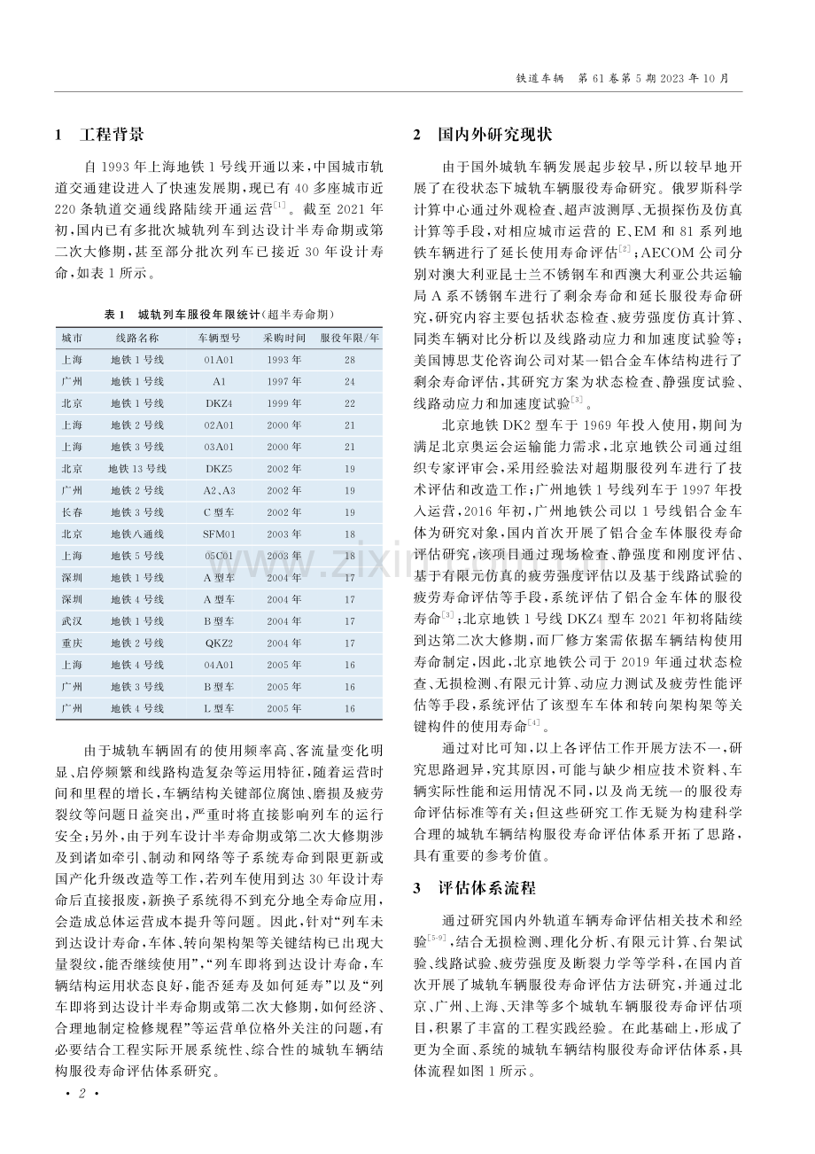 城轨车辆结构服役寿命评估体系研究.pdf_第2页