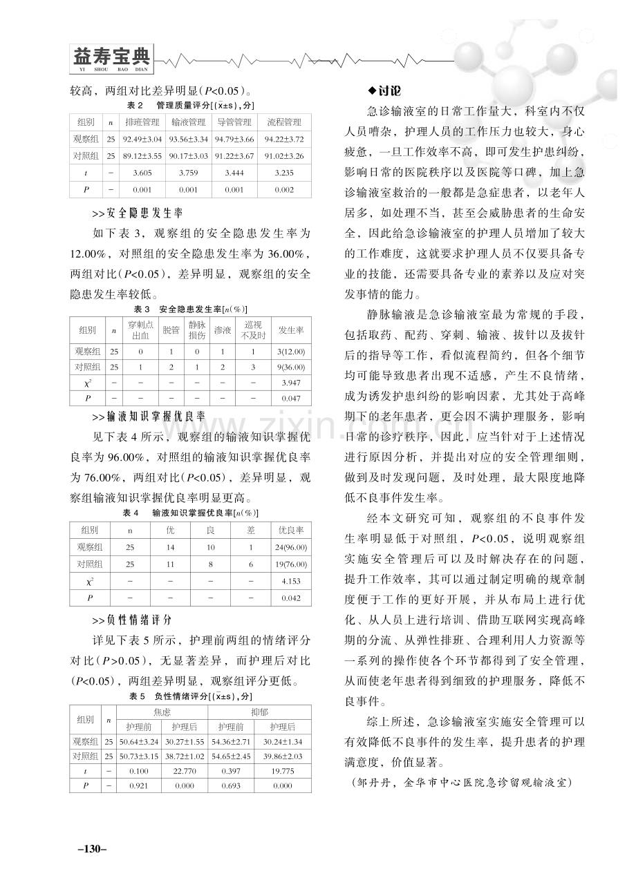 对急诊输液室老年患者护理工作进行安全管理效果分析.pdf_第3页