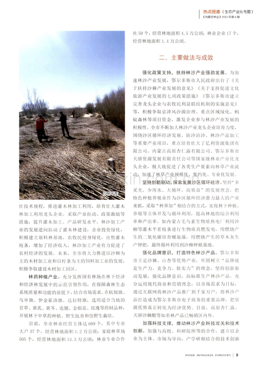 鄂尔多斯市林草产业发展现状与建议.pdf_第3页