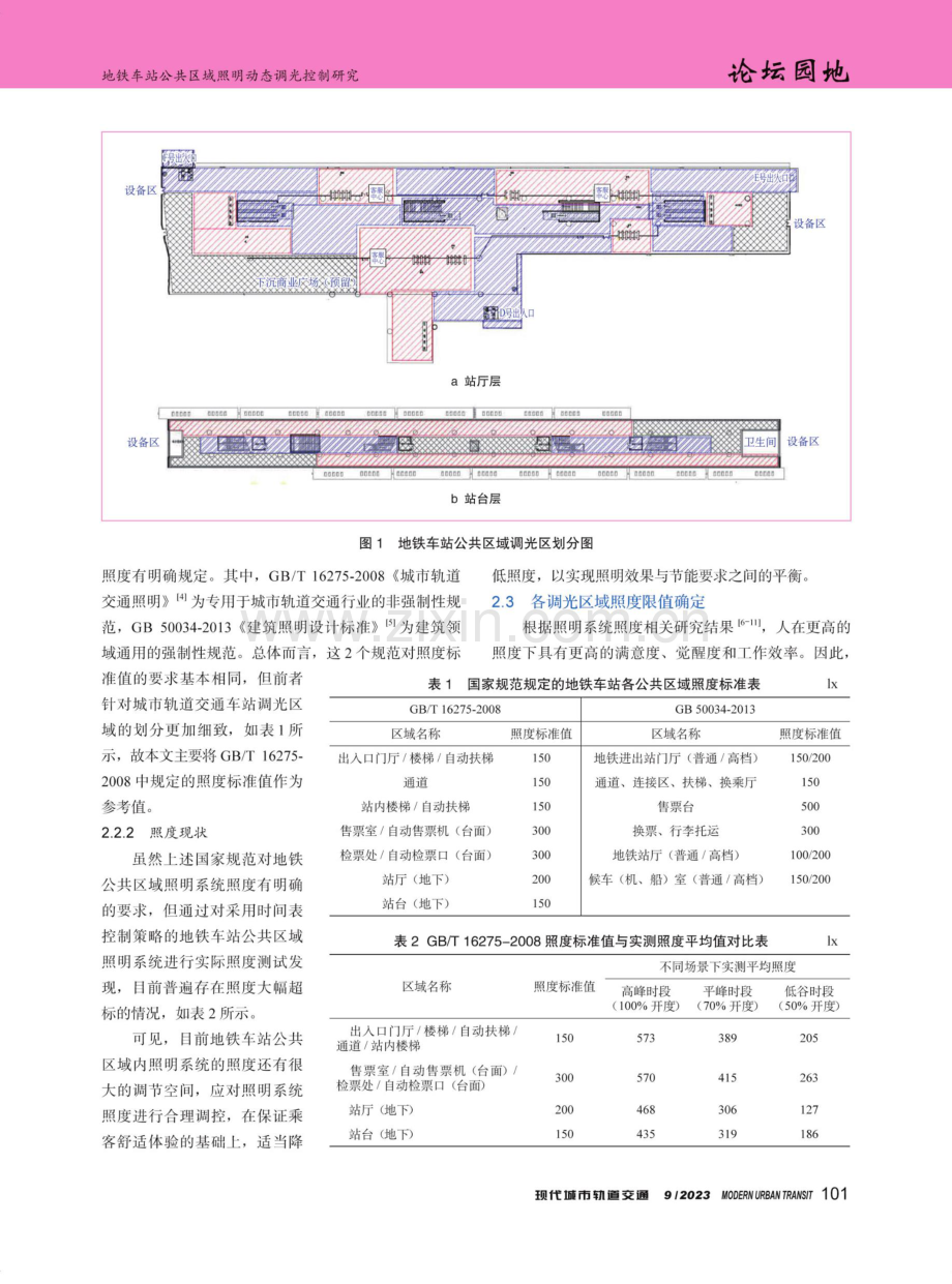 地铁车站公共区域照明动态调光控制研究.pdf_第2页