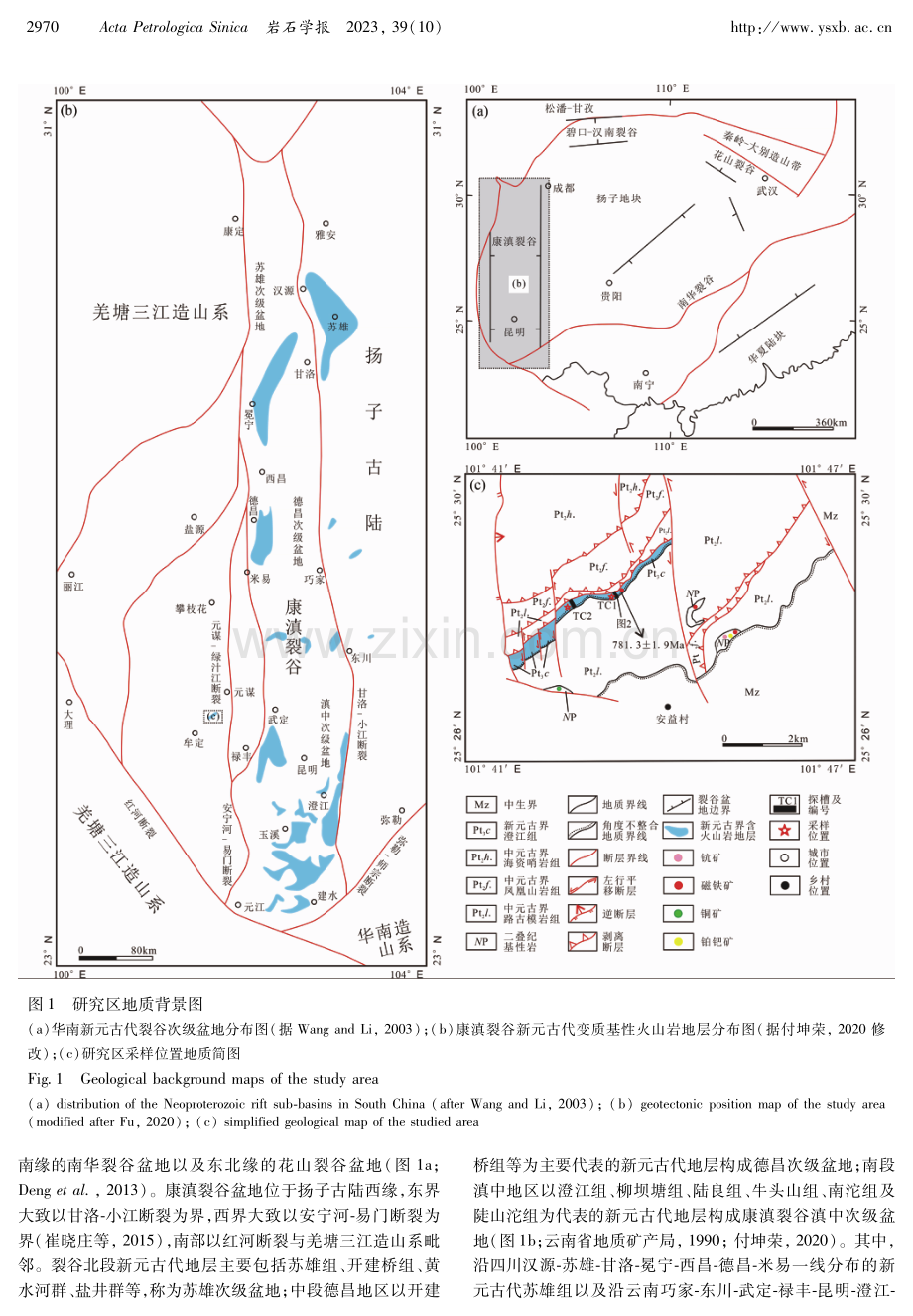 滇中牟定大弯山地区新元古代变质玄武岩中Sc富集的发现及其地质意义.pdf_第3页