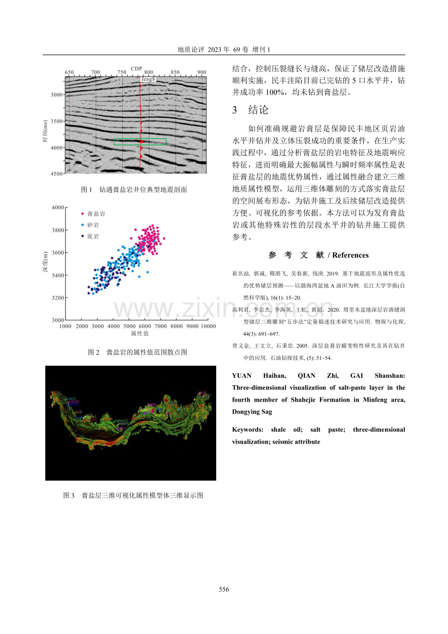 东营凹陷民丰地区沙四段膏盐层三维可视化表征.pdf_第2页