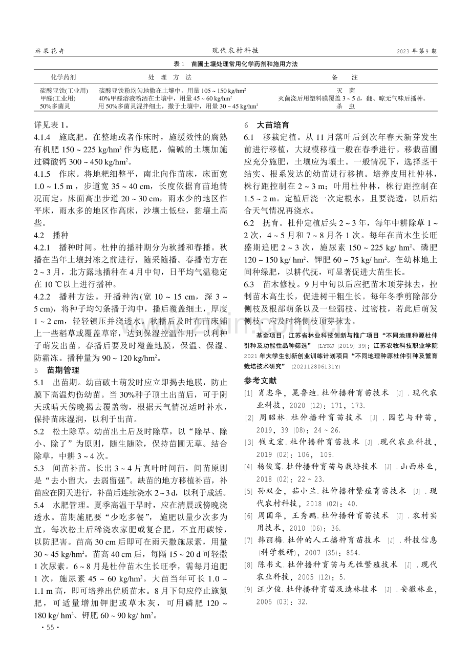 杜仲播种繁殖与大苗培育技术.pdf_第2页