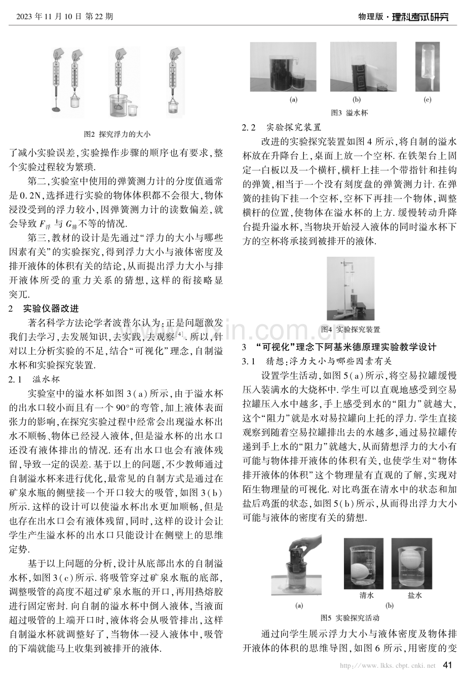 “可视化”理念下的物理实验教学——以“阿基米德原理”为例.pdf_第2页