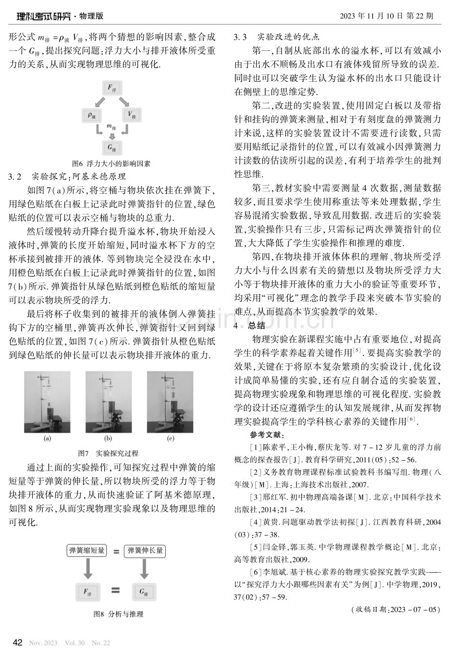 “可视化”理念下的物理实验教学——以“阿基米德原理”为例.pdf_第3页