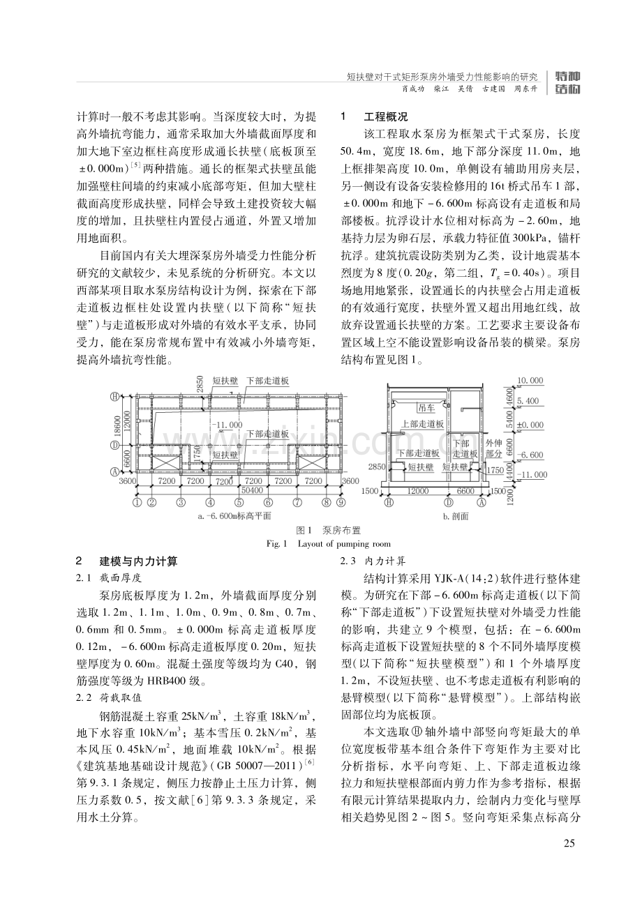 短扶壁对干式矩形泵房外墙受力性能影响的研究.pdf_第2页
