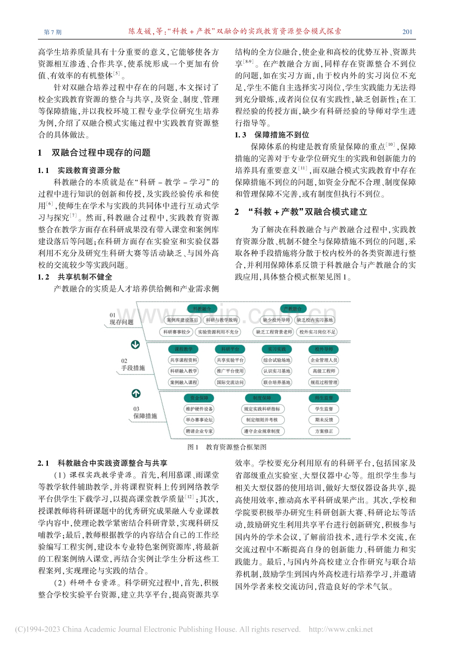 “科教+产教”双融合的实践教育资源整合模式探索_陈友媛.pdf_第2页